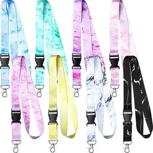 8 Pack Cruise Lanyards for Ship Cards, Detachable, Marble Pattern | Cruise Essentials for ID Badges with Clip, Shows Personality, Sturdy Clasp, Holds ID Badges Keys Tickets Room Cards Men Women 8 Pack Cruise Lanyards for Ship Cards, Detachable, Marble Pattern | Cruise Essentials for ID Badges with Clip, Shows Personality, Sturdy Clasp, Holds ID Badges Keys Tickets Room Cards Men Women