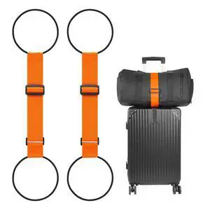 Adjustable Luggage Connector Straps for Suitcases 2-Pack (Orange) | Add A Bag, Connect 2 Suitcases, Hang Coat/Scarf, Elastic Bungee Belt, Secure Carry-on Travel Essentials, Lightweight 36g Adjustable Luggage Connector Straps for Suitcases 2-Pack (Orange) | Add A Bag, Connect 2 Suitcases, Hang Coat/Scarf, Elastic Bungee Belt, Secure Carry-on Travel Essentials, Lightweight 36g