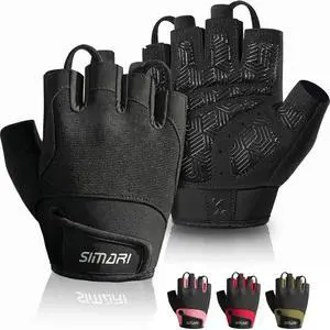 Breathable Workout Gloves for Men & Women, Weight Lifting Gloves with Padded, Grip, Full Palm Protection, Gift for Gym Exercise, Cycling, Weightlifting Training, Kayaking, Fitness (Black-M) Breathable Workout Gloves for Men & Women, Weight Lifting Gloves with Padded, Grip, Full Palm Protection, Gift for Gym Exercise, Cycling, Weightlifting Training, Kayaking, Fitness (Black-M)