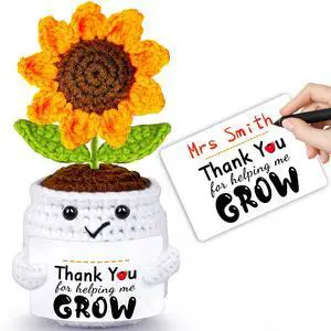 Teacher Appreciation Gifts, Thank You Teachers Gift, End of Year Teacher Gifts, Personalized Graduation Father's Day Birthday Gift for Teachers Mentor Coworker Senior, Handmade Crochet Sunflower Doll Teacher Appreciation Gifts, Thank You Teachers Gift, End of Year Teacher Gifts, Personalized Graduation Father's Day Birthday Gift for Teachers Mentor Coworker Senior, Handmade Crochet Sunflower Doll