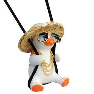 Funny Swinging Duck Car Mirror Hanging Ornament - Cool Automotive Rearview Mirror Accessories for Men Women Teens, Cute Truck Car Gifts Pendant Charm Decor (Cool A) Funny Swinging Duck Car Mirror Hanging Ornament - Cool Automotive Rearview Mirror Accessories for Men Women Teens, Cute Truck Car Gifts Pendant Charm Decor (Cool A)
