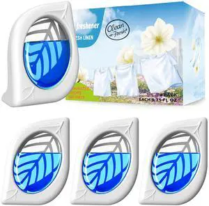 Air Freshener for Home, 4 Pack, Fresh Scent, Odor Eliminator for Small Area Closets Bathroom Pets Strong Odor, Up to 120 Days Air Freshener for Home, 4 Pack, Fresh Scent, Odor Eliminator for Small Area Closets Bathroom Pets Strong Odor, Up to 120 Days