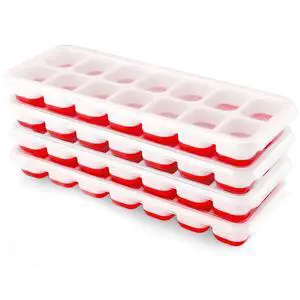 Ice Cube Trays 4 Pack, Airabc Silicone Ice Cube Trays with Removable Lid, Easy-Release Flexible 14-cube Ice Trays, LFGB Certified and BPA Free, Stackable Ice Trays with Covers for Cocktail, Freezer Ice Cube Trays 4 Pack, Airabc Silicone Ice Cube Trays with Removable Lid, Easy-Release Flexible 14-cube Ice Trays, LFGB Certified and BPA Free, Stackable Ice Trays with Covers for Cocktail, Freezer