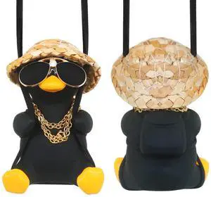 Cool Car Accessories for Men Funny Black Duck Truck Rear View Mirrors Charm | Automotive Mirror Hanging Things Swinging Duck Ornaments for Boys Cute Dashboard Decorations Gifts Hippie Auto Must Haves Cool Car Accessories for Men Funny Black Duck Truck Rear View Mirrors Charm | Automotive Mirror Hanging Things Swinging Duck Ornaments for Boys Cute Dashboard Decorations Gifts Hippie Auto Must Haves