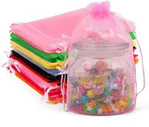 ANZNKU 50PCS Organza Bags 6x9 Multicolor Small Mesh Gift Bags Drawstring | 10-Color Sheer Sachet Jewelry Goodie Pouches, Party Favor Candy Bag for Wedding Birthday Baby Shower Halloween Packaging ANZNKU 50PCS Organza Bags 6x9 Multicolor Small Mesh Gift Bags Drawstring | 10-Color Sheer Sachet Jewelry Goodie Pouches, Party Favor Candy Bag for Wedding Birthday Baby Shower Halloween Packaging