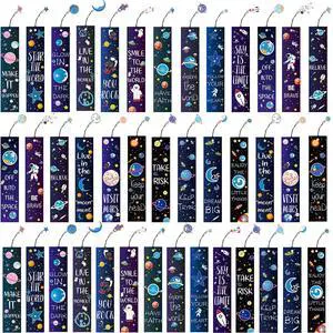 Zonon 40 Pcs Bulk Space Bookmarks for Kids Outer Space Party Favors Astronaut Planet Rocket Galaxy Theme Birthday Party Favors Inspirational Bookmarks with Charms for Boys Girls Student Reward Gift Zonon 40 Pcs Bulk Space Bookmarks for Kids Outer Space Party Favors Astronaut Planet Rocket Galaxy Theme Birthday Party Favors Inspirational Bookmarks with Charms for Boys Girls Student Reward Gift
