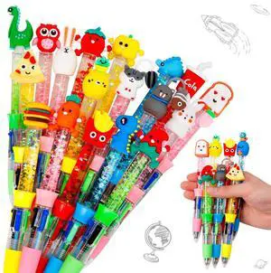 CZWZ 20Pcs Multicolor Pens in One 4-in-1 Cute Pens Bulk for Kids, Ballpoint Pen for Birthdays and Children's Parties, Fun Gifts Assorted Ink Kawaii Pen(Style 1) CZWZ 20Pcs Multicolor Pens in One 4-in-1 Cute Pens Bulk for Kids, Ballpoint Pen for Birthdays and Children's Parties, Fun Gifts Assorted Ink Kawaii Pen(Style 1)
