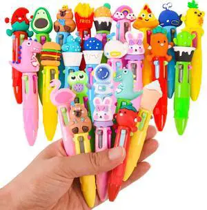 LiYiQ 25 PCS Multicolor Pen in One Fun 4-in-1 Cute Pens Bulk Kawaii Cool Ballpoint Pens for Kids Fun Gifts LiYiQ 25 PCS Multicolor Pen in One Fun 4-in-1 Cute Pens Bulk Kawaii Cool Ballpoint Pens for Kids Fun Gifts