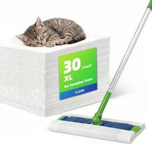 30 Count XL Dry Sweeping Cloths Refills Compatible with Swiffer Sweeper,Heavy-Duty Disposable Dry Mopping Pads,Multi-Surface Pet Dry Pads Replacement Floor Cleaner for Dust, Hair, Dirt 30 Count XL Dry Sweeping Cloths Refills Compatible with Swiffer Sweeper,Heavy-Duty Disposable Dry Mopping Pads,Multi-Surface Pet Dry Pads Replacement Floor Cleaner for Dust, Hair, Dirt
