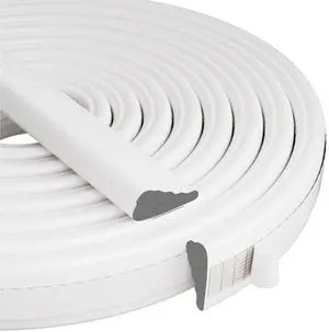 Wedge-Shape Window Weather Stripping Door Frame Seal 118 White | Upgrade Black Foam,Soundproofing,Draft Stopper,Winter Insulation,Noise Blocker, Gap Filler for Exterior Front Door Side Wedge-Shape Window Weather Stripping Door Frame Seal 118 White | Upgrade Black Foam,Soundproofing,Draft Stopper,Winter Insulation,Noise Blocker, Gap Filler for Exterior Front Door Side