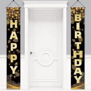 Birthday Decorations Banner, Happy Birthday Door Sign for Men Women Boys Girls Ideal Birthday Decorations Party Supplies Outdoor Indoor 72 x 12 Inch Birthday Decorations Banner, Happy Birthday Door Sign for Men Women Boys Girls Ideal Birthday Decorations Party Supplies Outdoor Indoor 72 x 12 Inch