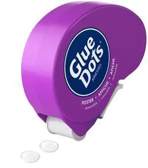 375" Poster Dot Disposable Dispenser - 200 Clear Dots 375" Poster Dot Disposable Dispenser - 200 Clear Dots