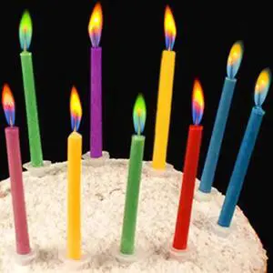 Colorflame Multicolor Birthday Cake Candles Happy Birthday Candles Colorful Candles Holders Party Gathering, Unscented (12pcs) Colorflame Multicolor Birthday Cake Candles Happy Birthday Candles Colorful Candles Holders Party Gathering, Unscented (12pcs)