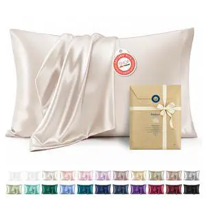 Satin Pillowcases Queen Set of 2, Similar to Silk Pillow Case Beige | Reduces Hair Frizz & Skin Friction, Decorative Covers, Room Decor, Gifts for Women Men, Envelope Closure, Cooling, 20" x 30" Satin Pillowcases Queen Set of 2, Similar to Silk Pillow Case Beige | Reduces Hair Frizz & Skin Friction, Decorative Covers, Room Decor, Gifts for Women Men, Envelope Closure, Cooling, 20" x 30"