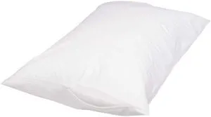 Queen Pillow Protector with Zipper, 100% Cotton Hypoallergenic, Machine Washable, White, 31 x 21 Inches, Pillows Not Included Queen Pillow Protector with Zipper, 100% Cotton Hypoallergenic, Machine Washable, White, 31 x 21 Inches, Pillows Not Included