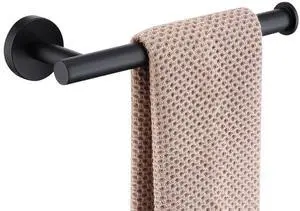 Hand Towel Holder Towel Ring, Premium Stainless Steel Hand Towel Bar Heavy Duty Wall Mounted Modern Bath Accessories, 9 Inch Towel Rack for Bathroom Kitchen, Matte Black Hand Towel Holder Towel Ring, Premium Stainless Steel Hand Towel Bar Heavy Duty Wall Mounted Modern Bath Accessories, 9 Inch Towel Rack for Bathroom Kitchen, Matte Black