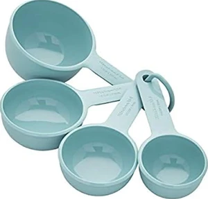 Measuring Cups, Set Of 4, Aqua Sky Measuring Cups, Set Of 4, Aqua Sky