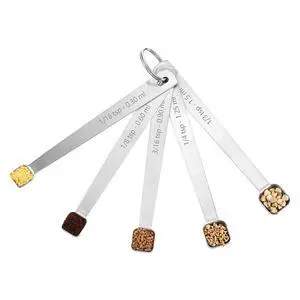 5PcsTeaspoon Measuring Spoons, 1/3, 1/4, 1/8, 1/16, 3/16 tsp, Mini Measuring Spoon, Square Bowl Measure Spoon Set, Small Stainless Steel Teaspoon for Measure Small Amount of Dry & Liquid Ingredients 5PcsTeaspoon Measuring Spoons, 1/3, 1/4, 1/8, 1/16, 3/16 tsp, Mini Measuring Spoon, Square Bowl Measure Spoon Set, Small Stainless Steel Teaspoon for Measure Small Amount of Dry & Liquid Ingredients