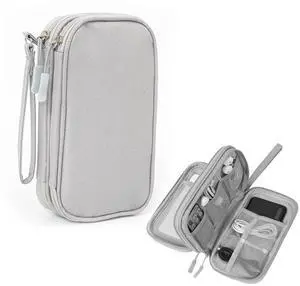 Electronic Organizer Travel Case Water Resistant Cord Pouches for Organization,Cable Organizer,All-in-One Double Layers Storage Bag for Accessories,Charger, Cable Electronic Organizer Travel Case Water Resistant Cord Pouches for Organization,Cable Organizer,All-in-One Double Layers Storage Bag for Accessories,Charger, Cable