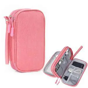 Electronic Organizer Travel Case Water Resistant Cord Pouches for Organization,Cable Organizer,All-in-One Double Layers Storage Bag for Accessories,Charger, Cable Electronic Organizer Travel Case Water Resistant Cord Pouches for Organization,Cable Organizer,All-in-One Double Layers Storage Bag for Accessories,Charger, Cable