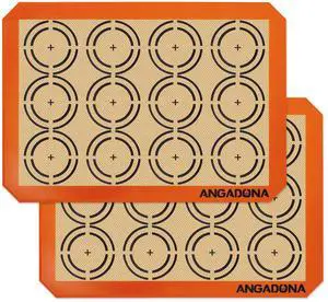 Silicone Baking Mat Sheets Set, Easy Clean &Non-Stick Food Grade Reusable Baking Mat, 2 Half Sheet Cookie Baking Mats Silicone for Oven, Make Macarons, Cookies and Pastry Mat Silicone Baking Mat Sheets Set, Easy Clean &Non-Stick Food Grade Reusable Baking Mat, 2 Half Sheet Cookie Baking Mats Silicone for Oven, Make Macarons, Cookies and Pastry Mat