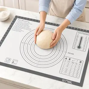 XL Silicone Pastry Mat for Baking Dough Mat, Extra Large 28x20 inches Grey | Non-Stick & Non-Slip Dough Mat for Rolling Out with Measurements, Bread, Pizza, Pie Crust, Cookies, Fondant Oven Safe XL Silicone Pastry Mat for Baking Dough Mat, Extra Large 28x20 inches Grey | Non-Stick & Non-Slip Dough Mat for Rolling Out with Measurements, Bread, Pizza, Pie Crust, Cookies, Fondant Oven Safe