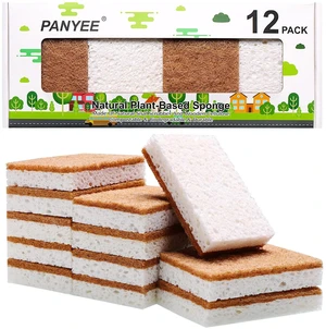 Natural Sponge Kitchen 12Pack,Eco Friendly Non-Scratch Scrub Sponge,Biodegradable Sisal Scrubber with Compostable Kitchen Sponges for Dishes Cleaning Natural Sponge Kitchen 12Pack,Eco Friendly Non-Scratch Scrub Sponge,Biodegradable Sisal Scrubber with Compostable Kitchen Sponges for Dishes Cleaning