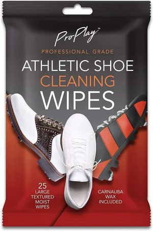 ProPlay Athletic Shoe Cleaning Wipes | Carnauba Wax Included | Repels Water from Shoes | Powerful Cleaner that Removes Dirt, Grass, and Sand | Convenient, Resealable Pack - Unscented 1 Pack ProPlay Athletic Shoe Cleaning Wipes | Carnauba Wax Included | Repels Water from Shoes | Powerful Cleaner that Removes Dirt, Grass, and Sand | Convenient, Resealable Pack - Unscented 1 Pack