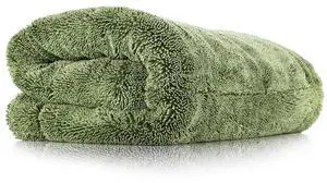 Liquid8r M22 Car Drying Towel, Green, 20x20 in, 1-Pack | Paint-Safe & Scratch-Free, Ultra-Absorbent, Twist-Loop 70/30 Blend Korean Microfiber, 1100 GSM, Hidden Hem Edge Liquid8r M22 Car Drying Towel, Green, 20x20 in, 1-Pack | Paint-Safe & Scratch-Free, Ultra-Absorbent, Twist-Loop 70/30 Blend Korean Microfiber, 1100 GSM, Hidden Hem Edge