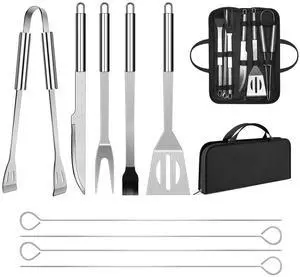 BBQ Utensil Set Stainless Steel Professional Barbecue Accessories | Grill Tool, With Bag, Easy to Carry BBQ Utensil Set Stainless Steel Professional Barbecue Accessories | Grill Tool, With Bag, Easy to Carry