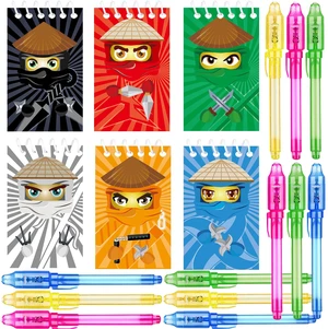 Ninja party favors |12 invisible ink pen and 12 mini Notepads| Ninja party Goodie Bag Stuffers,ninja party supplies Ninja party favors |12 invisible ink pen and 12 mini Notepads| Ninja party Goodie Bag Stuffers,ninja party supplies