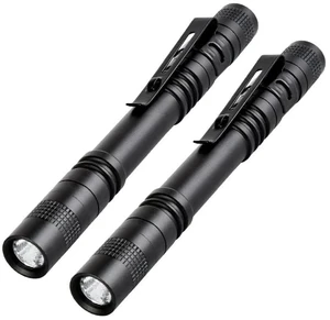 Pen Flashlight, 2 PCS Led Pen Light Flashlights with Clip | Mini Pocket Flashlight, IPX7 Waterproof Small Penlight, Inspection Flash light for Nighttime Activities, Emergency lighting Pen Flashlight, 2 PCS Led Pen Light Flashlights with Clip | Mini Pocket Flashlight, IPX7 Waterproof Small Penlight, Inspection Flash light for Nighttime Activities, Emergency lighting