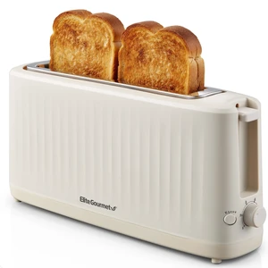 SLIMTOAST 2-Slice Long Slot Toaster, 1.5" Extra-Wide Slot | 6 Browning Shades, Cool-Touch, Cremello, ECT2517C SLIMTOAST 2-Slice Long Slot Toaster, 1.5" Extra-Wide Slot | 6 Browning Shades, Cool-Touch, Cremello, ECT2517C