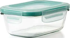 Good Grips 1.6 Cup Smart Seal Airtight Glass Rectangle Container | Food Storage Container with Lid, Ideal for Sides, Snacks, Lunch & Dishwasher, Freezer, Oven and Microwave Safe Good Grips 1.6 Cup Smart Seal Airtight Glass Rectangle Container | Food Storage Container with Lid, Ideal for Sides, Snacks, Lunch & Dishwasher, Freezer, Oven and Microwave Safe