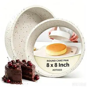 8 Inch Silicone Round Cake Pan with Metal Reinforced Frame,Set of 2 | Nonstick Silicone Cake Mold for Layer Cake, Cheesecake, Chocolate Cake, BPA Free, Dishwasher & Oven Safe 8 Inch Silicone Round Cake Pan with Metal Reinforced Frame,Set of 2 | Nonstick Silicone Cake Mold for Layer Cake, Cheesecake, Chocolate Cake, BPA Free, Dishwasher & Oven Safe