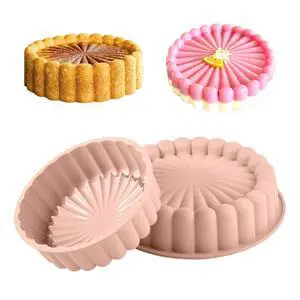 10 Inch Silicone Cake With 8 Inch Pan Set (2 Pack) - Nonstick Baking Mold for Pound Cake, Jello, Bread & Brownies, Dishwasher Safe 10 Inch Silicone Cake With 8 Inch Pan Set (2 Pack) - Nonstick Baking Mold for Pound Cake, Jello, Bread & Brownies, Dishwasher Safe