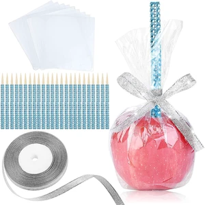 24-Pack Bling Candy Apple Sticks and Bags, Clear Caramel Apple Kit, Blue | Candy Apple Wrapping Kit, Glass Wrapper, Rhinestone Bamboo Sticks, Glitter Ribbons, for Halloween, Chrispies Treat Supplies 24-Pack Bling Candy Apple Sticks and Bags, Clear Caramel Apple Kit, Blue | Candy Apple Wrapping Kit, Glass Wrapper, Rhinestone Bamboo Sticks, Glitter Ribbons, for Halloween, Chrispies Treat Supplies
