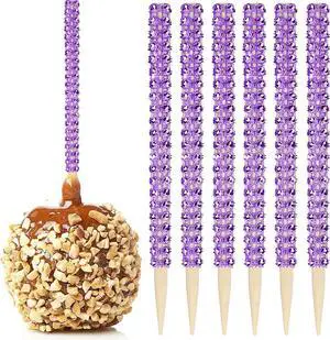 32 PCS Bling Candy Apple Sticks, Treat Sticks for Caramel Apple, Cake Pop | Wooden Pointed Skewers, Rhinestones Diamond Mesh Wrap, Cake Pop Supplies, for Caramel Apple, Halloween, Party, Birthday 32 PCS Bling Candy Apple Sticks, Treat Sticks for Caramel Apple, Cake Pop | Wooden Pointed Skewers, Rhinestones Diamond Mesh Wrap, Cake Pop Supplies, for Caramel Apple, Halloween, Party, Birthday