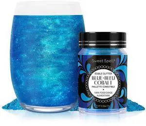 Blue Edible Glitter for Drinks, Cocktails, Cakes, Food Grade | 15g, 100% Edible, Vegan, Gluten-Free, Halal, Cupcakes, Cookies, Champagne, Mocktails, Christmas, Valentine's Blue Edible Glitter for Drinks, Cocktails, Cakes, Food Grade | 15g, 100% Edible, Vegan, Gluten-Free, Halal, Cupcakes, Cookies, Champagne, Mocktails, Christmas, Valentine's