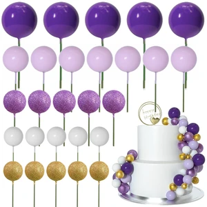 50 Pcs Ball Cake Topper Sticks Mini Balloons for Cake Decoration | Purple Gold Balls for Cake DecorFoam Balls Cake DecorationsPurple Party Cake DecorBirthday Cake ToppersCup Cake Toppers 50 Pcs Ball Cake Topper Sticks Mini Balloons for Cake Decoration | Purple Gold Balls for Cake DecorFoam Balls Cake DecorationsPurple Party Cake DecorBirthday Cake ToppersCup Cake Toppers
