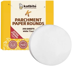 7 Inch Round Parchment Paper, 200Pcs Parchment Rounds, Heavy Duty & Non-stick for Cake Baking, Air Fryer Liners, Patty Paper 7 Inch Round Parchment Paper, 200Pcs Parchment Rounds, Heavy Duty & Non-stick for Cake Baking, Air Fryer Liners, Patty Paper