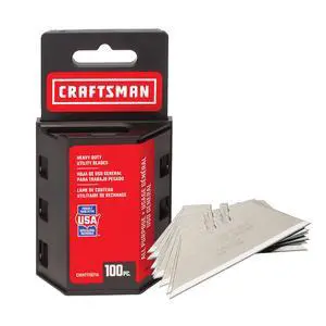 Utility Knife Blades, 100 Pack, for Drywall, Leather, Rubber and More Utility Knife Blades, 100 Pack, for Drywall, Leather, Rubber and More