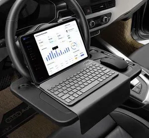 Steering Wheel Tray - Food Tray for Eating & Laptop Holder Vehicle Travel Accessories, Front Seat Desk Car Organizer, Compatible with Honda, Jeep, Nissan, Ford, Truck & Van Interiors Steering Wheel Tray - Food Tray for Eating & Laptop Holder Vehicle Travel Accessories, Front Seat Desk Car Organizer, Compatible with Honda, Jeep, Nissan, Ford, Truck & Van Interiors