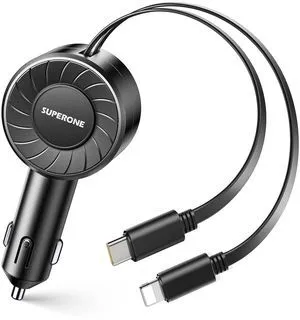 Retractable Car Charger, Small iPhone Car Charger Fast Charging, Car Phone Charger with USB C and Apple Cord, Car Charger Adapter Compatible with iPhone 17/16/15/14/13 Samsung Galaxy and More Retractable Car Charger, Small iPhone Car Charger Fast Charging, Car Phone Charger with USB C and Apple Cord, Car Charger Adapter Compatible with iPhone 17/16/15/14/13 Samsung Galaxy and More