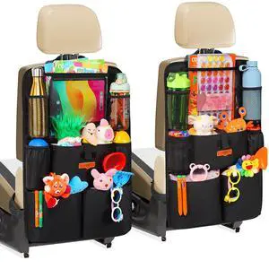Car Organizers and Storage, Upgraded Car Seat Organizer with 11-inch Touch Screen Tablet Holder, Backseat Car Organizer with 8 Pockets, Car Seat Protector Road Trip Essentials for Kids Car Organizers and Storage, Upgraded Car Seat Organizer with 11-inch Touch Screen Tablet Holder, Backseat Car Organizer with 8 Pockets, Car Seat Protector Road Trip Essentials for Kids