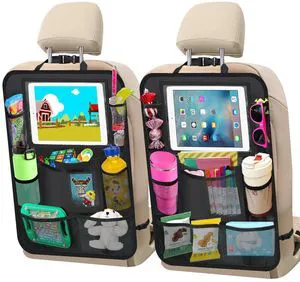 2 Pack Car Backseat Organizer Car Seat Organizer Back Seat Protector | Car Organizer Back Seat with 11" Tablet Holder, 10 Storage Pockets Car Seat Protectors for Kids Toddlers, Travel Accessories 2 Pack Car Backseat Organizer Car Seat Organizer Back Seat Protector | Car Organizer Back Seat with 11" Tablet Holder, 10 Storage Pockets Car Seat Protectors for Kids Toddlers, Travel Accessories