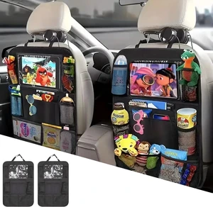 Car Backseat Organizer, Kids Seat Pockets, Back Seat Protector, Durable Strong Straps, Touchable Tablet Holder, Easy Wash, 10 Storage Pockets, 2 Pack Set Car Backseat Organizer, Kids Seat Pockets, Back Seat Protector, Durable Strong Straps, Touchable Tablet Holder, Easy Wash, 10 Storage Pockets, 2 Pack Set
