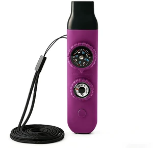 Multifunctional Survival Emergency Whistle for Kids with Compass Hiking Survival, Thermometer & Neck Lanyard | Emergency Safety Gear for Hiking, Camping, Kayaking, Boating, ClimbingRose Purple Multifunctional Survival Emergency Whistle for Kids with Compass Hiking Survival, Thermometer & Neck Lanyard | Emergency Safety Gear for Hiking, Camping, Kayaking, Boating, ClimbingRose Purple