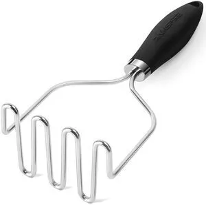Potato Masher Stainless Steel, Mashed Potato Masher Kitchen Tool, Durable Mash Potatoes Masher, Soft Non-slip Handle, Kitchen Utensils, Kitchen Gadgets (Black) Potato Masher Stainless Steel, Mashed Potato Masher Kitchen Tool, Durable Mash Potatoes Masher, Soft Non-slip Handle, Kitchen Utensils, Kitchen Gadgets (Black)