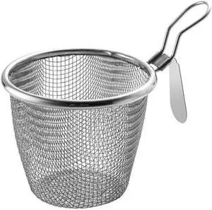 1Pc Stainless Steel Pasta Basket, Mesh Spider Food Dumpling Noodle Strainer, Fine Mesh Strainer with Handle, Food Strainers 1Pc Stainless Steel Pasta Basket, Mesh Spider Food Dumpling Noodle Strainer, Fine Mesh Strainer with Handle, Food Strainers
